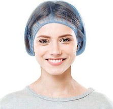 1000 Pack Blue Disposable Nylon Hair Nets 24&quot; /w Elastic Edge Mesh - £125.17 GBP