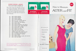 Singer No. 106 Sewing Library Book &quot;How To Measure, Alter, and Fit&quot; Mint! 1960 - £15.15 GBP