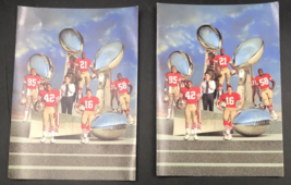 2 - San Francisco 49ers 4-Time Super Bowl Champions Photo Card DeBartolo Montana - £7.58 GBP