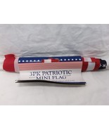 3PK Patriotic Mini Flags On A Stick 11.4&quot; X 6&quot; - $27.15 CAD