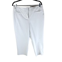 Chicos Womens Fabulously Slimming Capri Pants White Stretch Size 1.5 US 10 - £14.45 GBP