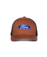 Hat - Ford Mesh Cotton Canvas Adjustable Trucker Style Cap - $39.99