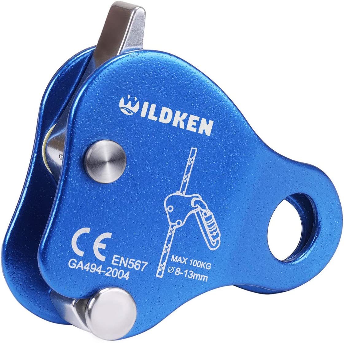WILDKEN Climbing Ascender Fall Protection Belay Device Climbing Rope Gra... - $35.99