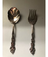 Oneida Community BEETHOVEN Silverplate Casserole Spoon &amp; Cold Meat Fork - $24.38 CAD