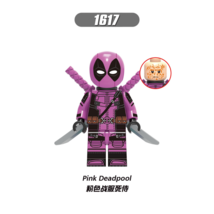Minifigure Custom Marvel Deadpool Pink Suit XH1617 Toy Hobby Fast Ship - $4.37
