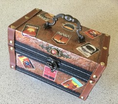 Artisan One of a Kind Mission to Mars Mini Travel Trunk/Luggage Box Purse - £43.20 GBP