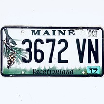 2017 United States Maine Vacationland Passsenger License Plate 3672 VN - £14.95 GBP