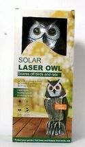 Solar Laser Owl (Scares off Birds and Rats) - £43.96 GBP
