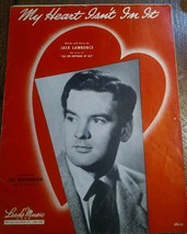 My Heart Isn&#39;t In It 1942 Ray Heatherton  Cover Lyrics &amp; Music by Jack Lawrence - £70.24 GBP