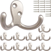 10Pcs Coat Hooks Hardware, Wall Hooks Heavy Duty Hooks for Hanging Coats... - $14.77
