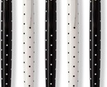 NIB SET 5 Kate Spade New York Black Ink Pen Black Dots - $14.80