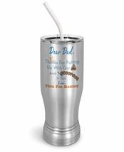 PixiDoodle Father&#39;s Day Cat Dad Insulated Coffee Mug Tumbler with Spill-Resistan - £27.76 GBP+