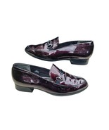 Munro Harrison II Burgundy Metallic Patent Leather Loafers Womens Size 9M - $39.20