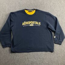 Vintage Aeropostale Sweatshirt Men&#39;s Extra Large Blue A87 Division Athle... - $401.93 MXN
