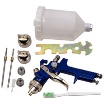 Air Paint Spray Gun HVLP 1.4 1.7 2.0MM Sprayer Gravity Feed Auto Painting Sale - £58.48 GBP