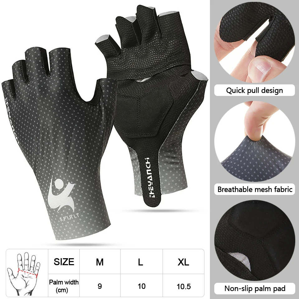 LOOEEL Cycling Gloves Sweat-absonbent  Non-slip Half Finger MTB Ridding Gloves W - £84.34 GBP