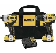 DEWALT DCK221F2 12V MAX Brushless Cordless Drill and Impact Driver Kit NEW - $197.99