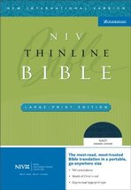 NIV Thinline Bible, Large Print Zondervan - £19.78 GBP