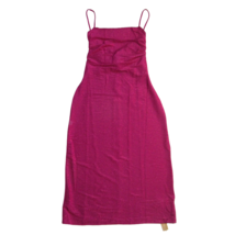 NWT Reformation Breslin Midi in Pink Sparkle Ruched Knit Tank Dress L $178 - £85.28 GBP