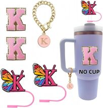 Stanley Cup Accessories Straw Cover Set IN CHENTHY 2pcs + Letter Charm C... - $197.51 MXN