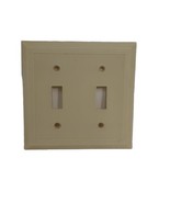 Vtg Leviton Dots &amp; Diamonds Fine Rib Art Deco Beige Light Switch Outlet ... - £5.32 GBP