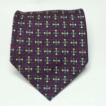 Barneys New York Men Dress Tie Silk Made in ITALY 3.75&quot; wide 60&quot; long  - £22.79 GBP