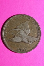 1857 Flying Eagle Cent Penny Exact Scarce Early Type Coin as Pictured 06 - £36.73 GBP