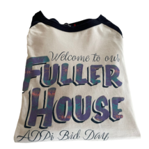 Alpha Delta Pi Shirt Bid Day  Fuller House Adpi Sorority Sz Large T-Shirt - £7.83 GBP