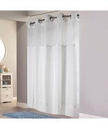 Hookless Escape Fabric Shower Curtain Snap On Off Replaceable Liner 71x7... - $58.41