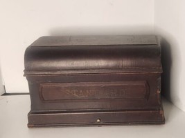 Antique Wheeler &amp; Wilson Treadle Sewing Machine Coffin Top Lid Cover Par... - $24.75