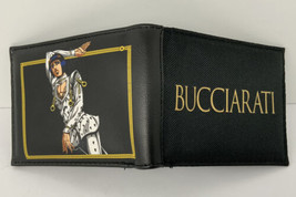 JoJo&#39;s Bizarre Adventure Bruno Bucciarati BiFold Wallet Black Excellent - $117.81