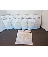 LOT OF 5 PACKAGES OF 2 PILL BOXES PLASTIC 7 DAY SLOTS SMALL &amp; COMPACT CA... - $167.41 MXN