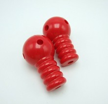 Tinkertoy 2 Robot Arms Red Replacement Parts Plastic Tinker Toy Pieces - £2.94 GBP