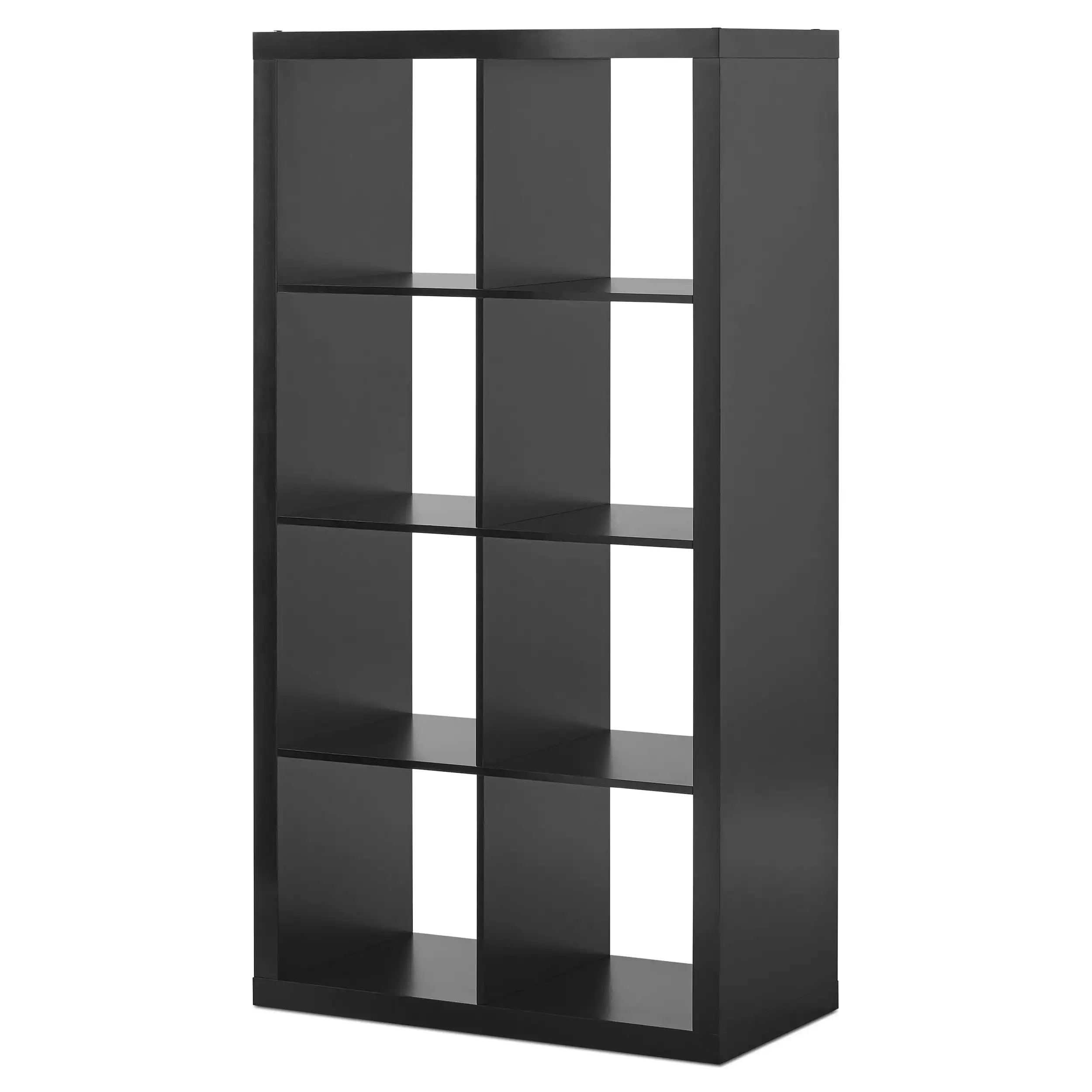 8-Cube Storage Organizer Solid Black Eight Compartments Multiple Finishes Easy A - £85.78 GBP