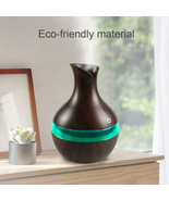 Wood-Grain Aroma Diffuser &amp; Cool Mist Humidifier – 300ml USB Quiet Opera... - $10.59+