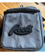 Roots Insulated Lunch Bag Gray 2 Pouches w Carrying Strap - $30.44