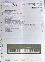 Roland EP-75 Digital Piano Keyboard Original Service Manual Schematics B... - £38.69 GBP