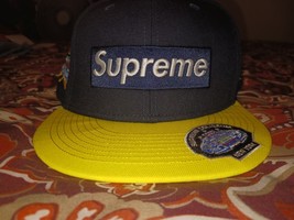 Supreme Hat Mens 8 Black Team MM1X New Era 59 Fifty Baseball Sportwear Cap (BW) - £39.51 GBP