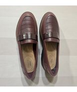 Collection by Clarks Shoes Women Size 7M Sharon Gracie Loafer Burgundy B... - $44.33 CAD