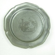 Vintage 1982 World&#39;s Fair Knoxville Tennessee Pewter Plate Dish Wall Plaque 5.5&quot; - £15.94 GBP