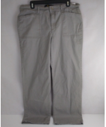 Gloria Vanderbilt Women&#39;s Gray Slash Pocket Wide Leg Jeans Size 16 - $14.84