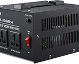 1000 Watt Voltage Transformer- Step up and Down- Circuit Breaker Protect... - $107.71