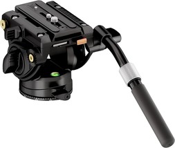 Cayer K6 Fluid Head, Metal Camera Tripod Head With Adjustable, Up To 13.2 Lbs. - £67.92 GBP