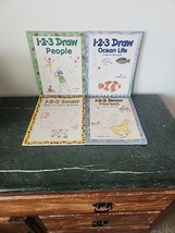 Lot 4 Books 1 2 3 Draw Pets Farm Animals Horses Ocean Life People Freddi... - $12.86