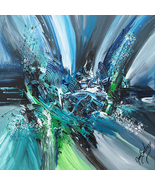 Oceanic Whispers Abstract Art Print - $110.69 CAD