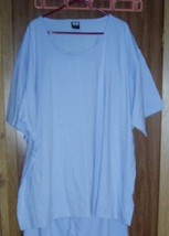 5X Plus Size Ladies Cotton Shirt &amp; Pant Set Blue New! - £15.66 GBP