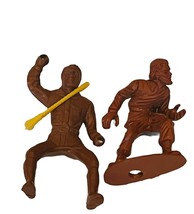 MPC Ring Hand BROWN Army Men Toy Soldier plastic military figure vtg marx lot 5 - £10.83 GBP