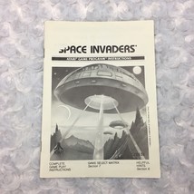 VTG 1986 Atari Space Invaders 7 page Game Program Instruction Manual CX2... - $5.89