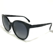 CHANEL Sunglasses 5440-A c.888/S8 Polished Black Round Frames with Blue Lenses - £186.67 GBP