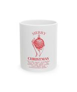 Merry Christmas Ceramic Mug Holiday Coffee Cup Seasonal Gift Christmas D... - €12,96 EUR+